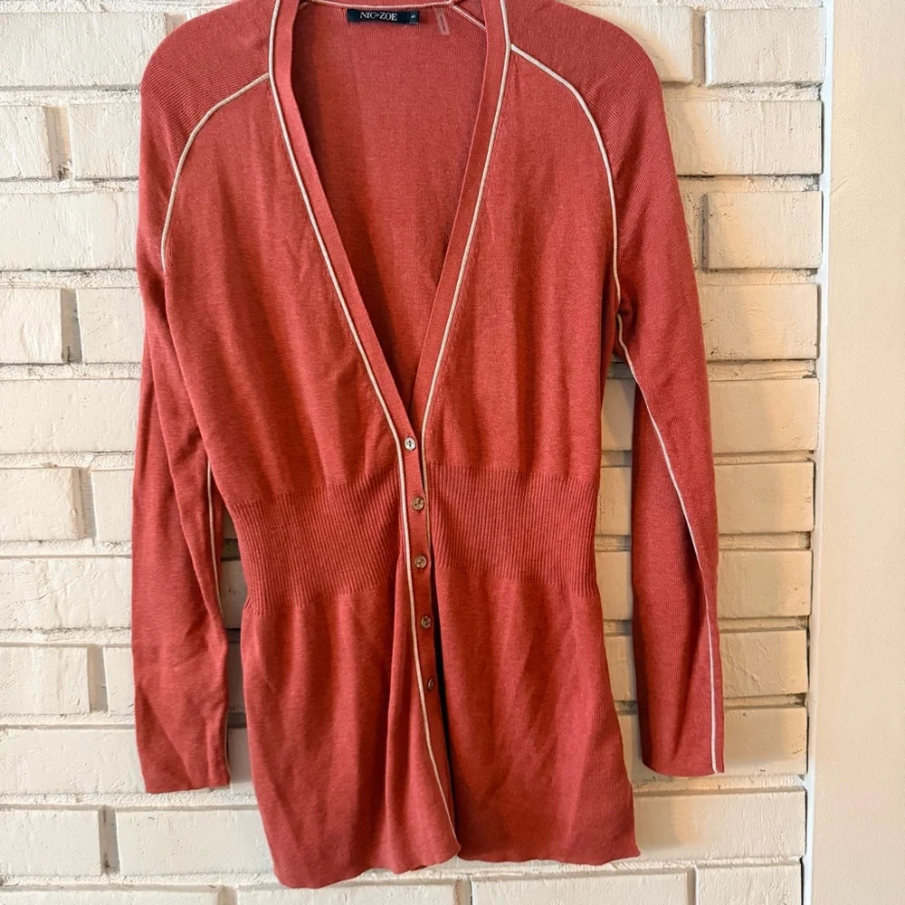 NIC+ZOE Women's Tipped‎ Cardy